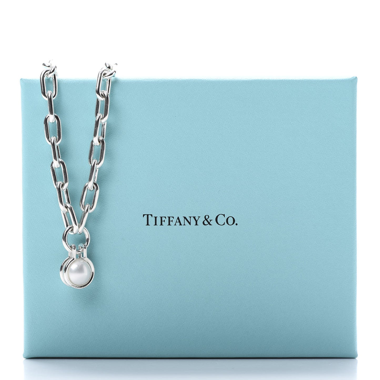 Sterling Silver Pearl HardWear Link Bracelet