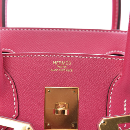 Hermes Epsom Birkin 30 Rose Tyrien 9 of 10