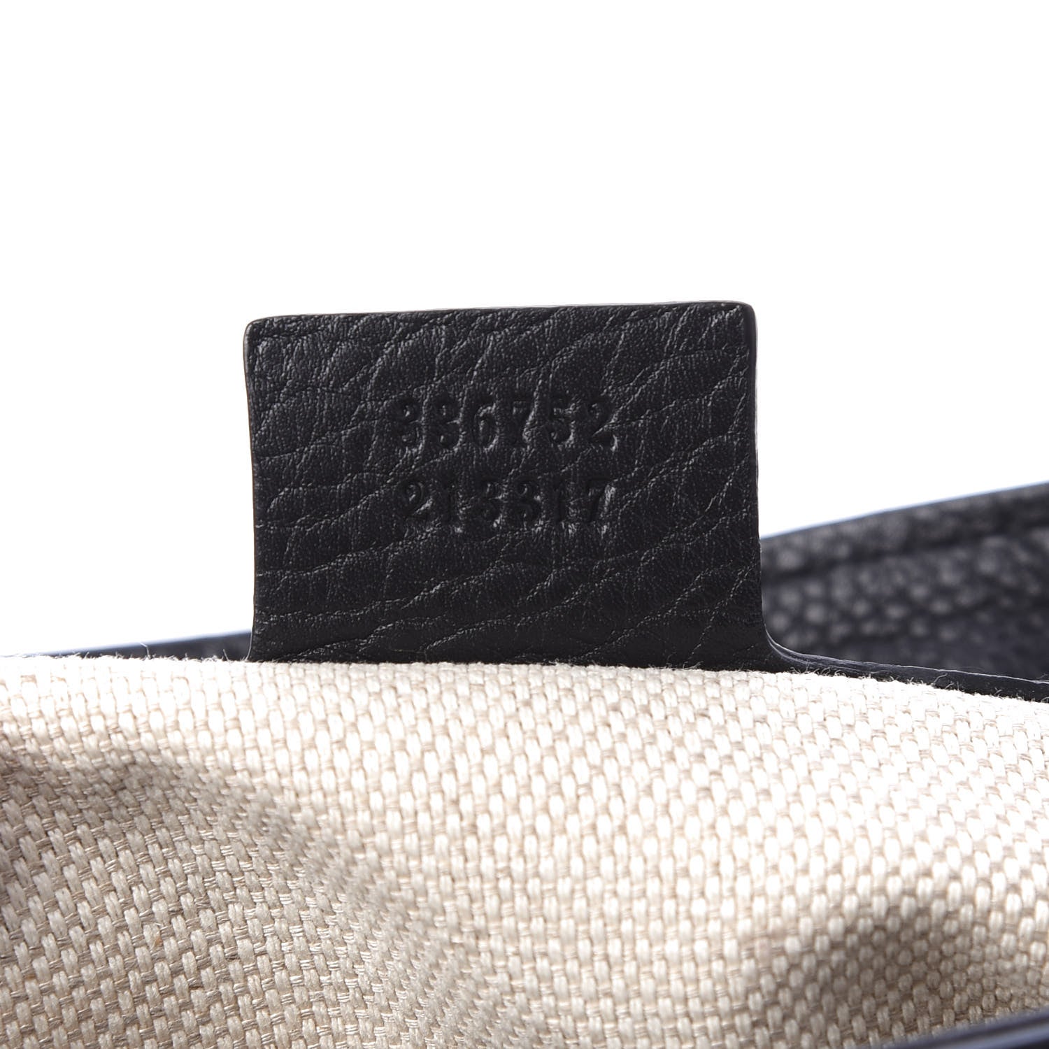 Gucci Pebbled Calfskin Medium Soho Flap Crossbody Black 9 of 10