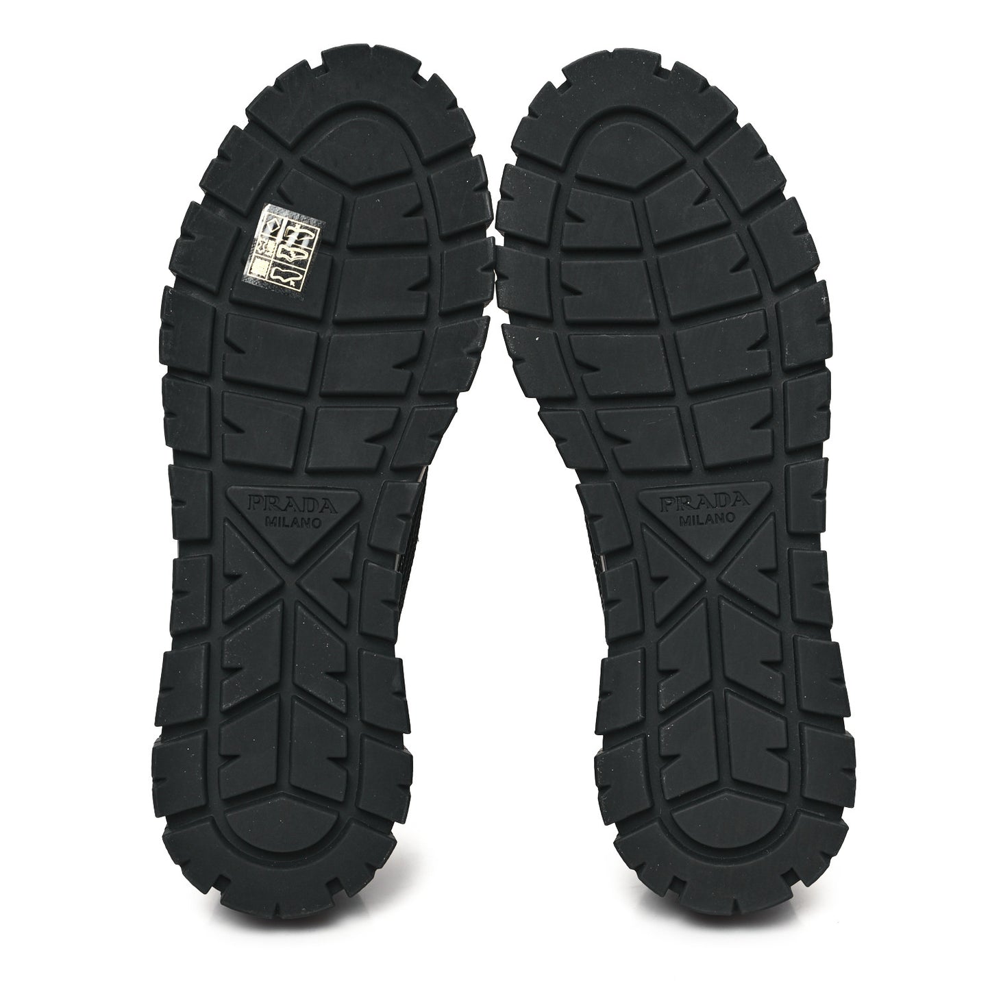 Paillettes Triangle Logo Double Wheel 50mm Sneakers 39 Black
