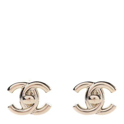 Chanel Metal CC Turnlock Earrings Gold 1 of 5