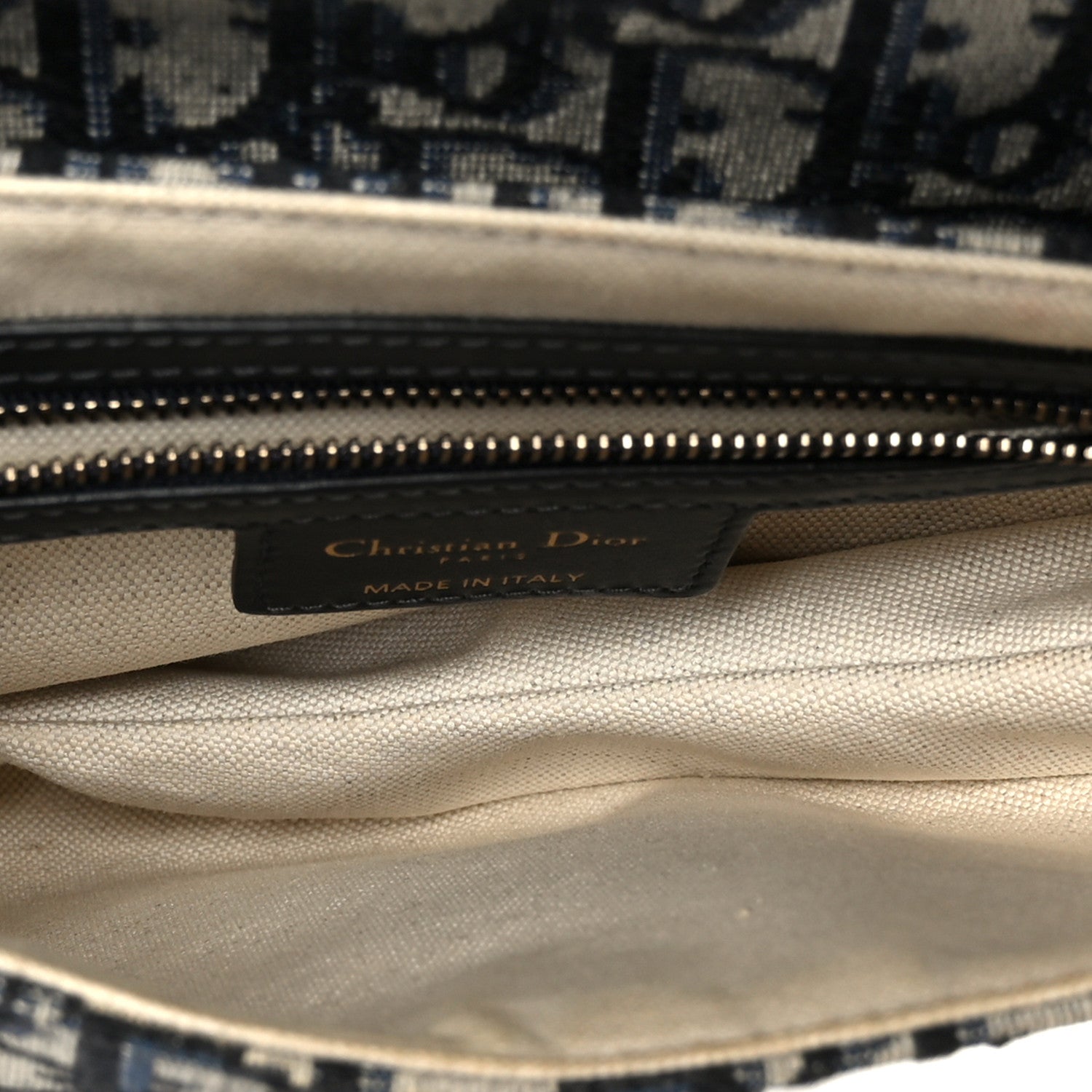 Christian Dior Oblique Saddle Bag Blue 5 of 11