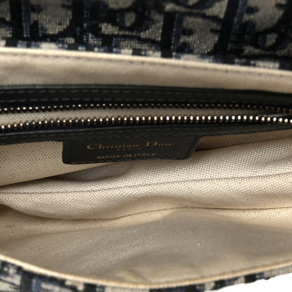 Christian Dior Oblique Saddle Bag Blue 5 of 11