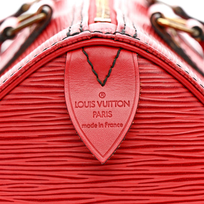 Louis Vuitton Epi Speedy 25 Castillan Red 6 of 19