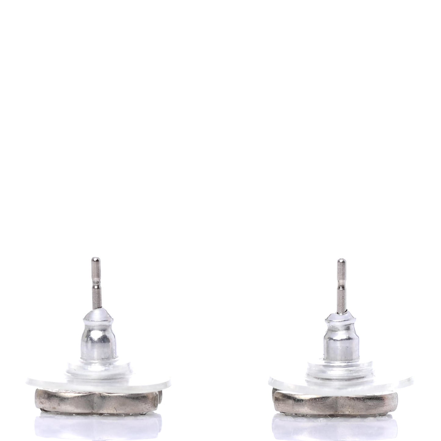 Crystal Mini Timeless CC Earrings Silver