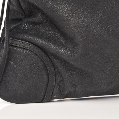 Chanel Washed Calfskin Drawstring Tote Black 9 of 11