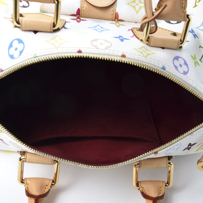 Louis Vuitton Monogram Multicolor Speedy 30 White 4 of 8