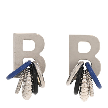 Balenciaga Metal B Earrings  Silver 1 of 6
