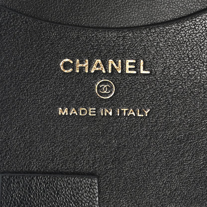 Chanel Lambskin Quilted Chanel 19 Luggage Tag Black 4 of 7