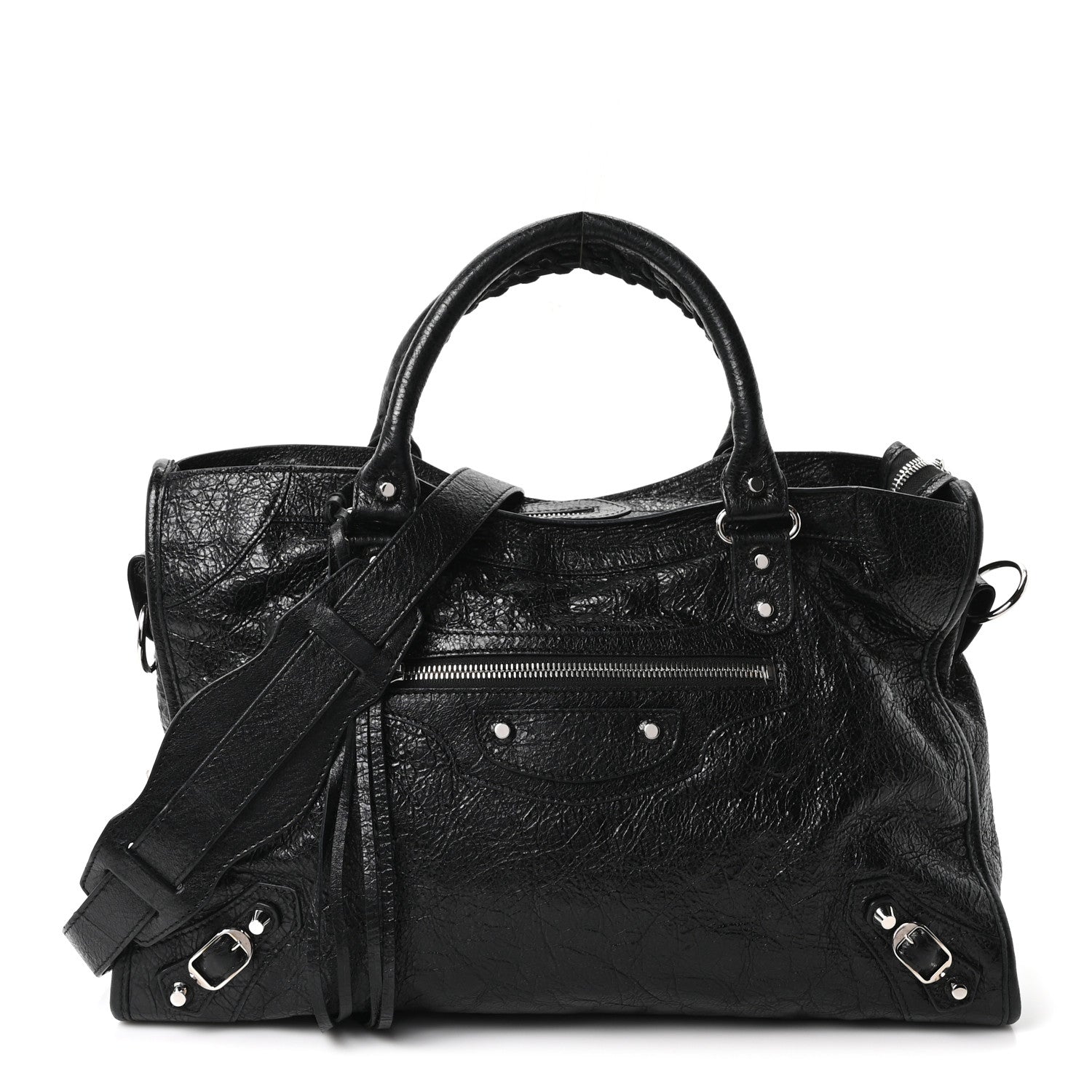 Balenciaga Agneau Classic Silver Hardware City Black 1 of 12