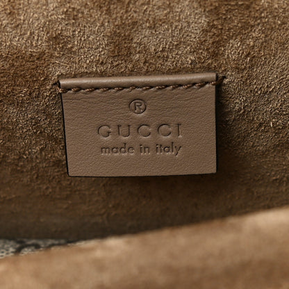 Gucci GG Supreme Monogram Suede Crystal Small Dionysus Shoulder Bag Beige Ebony Taupe 6 of 14