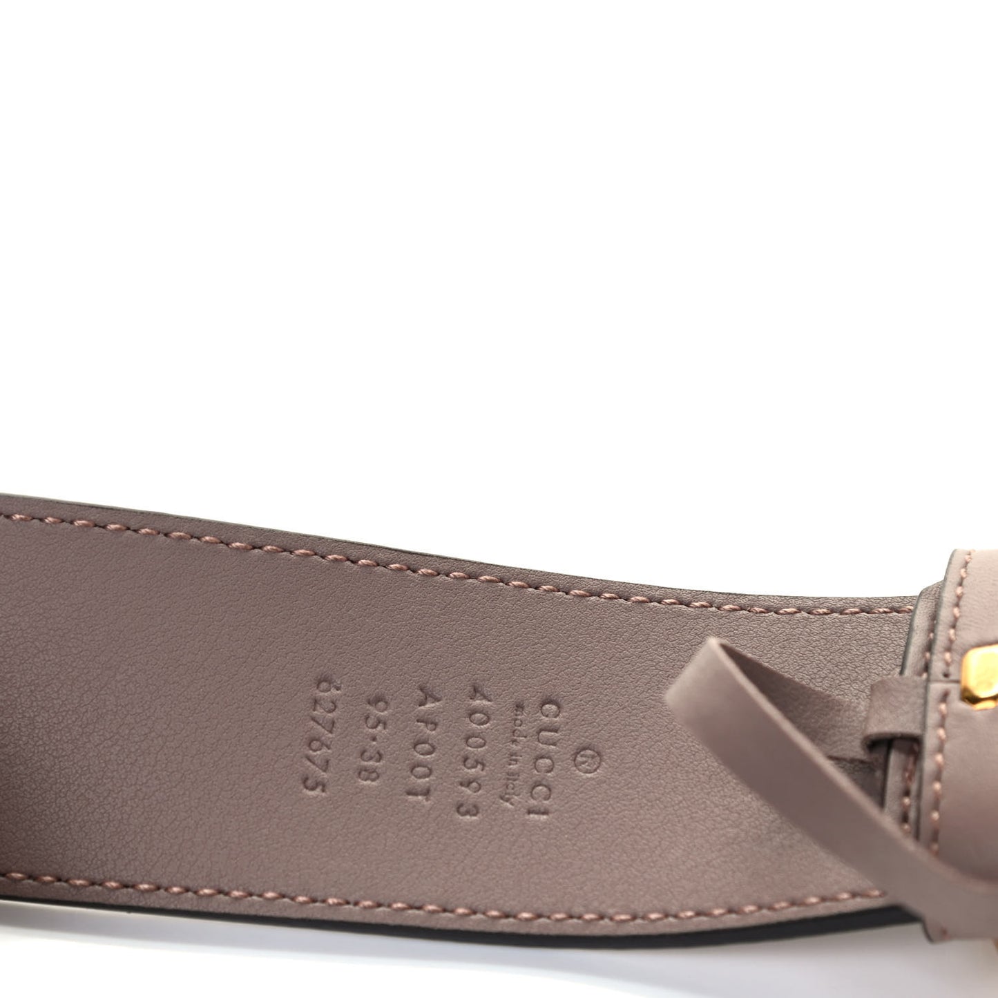 Calfskin Double G 40mm Belt 95 38 Porcelain Rose