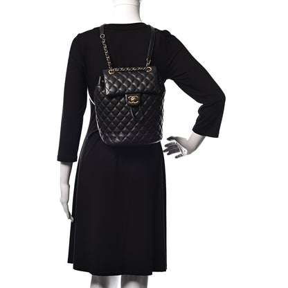 Chanel Calfskin Quilted Small Urban Spirit Backpack Black 2 of 10