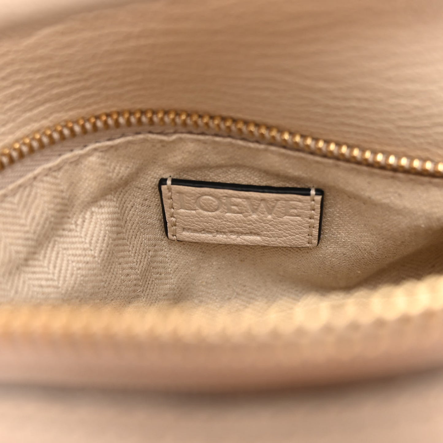 Goatskin Small Puzzle Edge Bag Angora