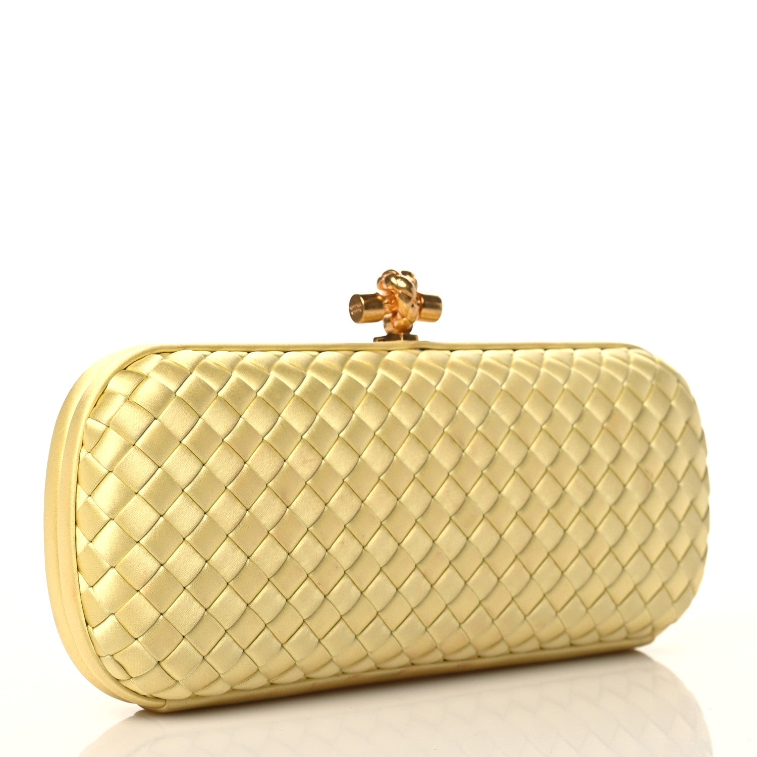 Bottega Veneta Satin Intreccio Impero Stretch Knot Clutch Duchesse 3 of 7