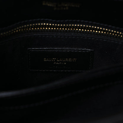 Saint Laurent Calfskin Y Quilted Monogram Toy Loulou Crossbody Bag Black 11 of 13