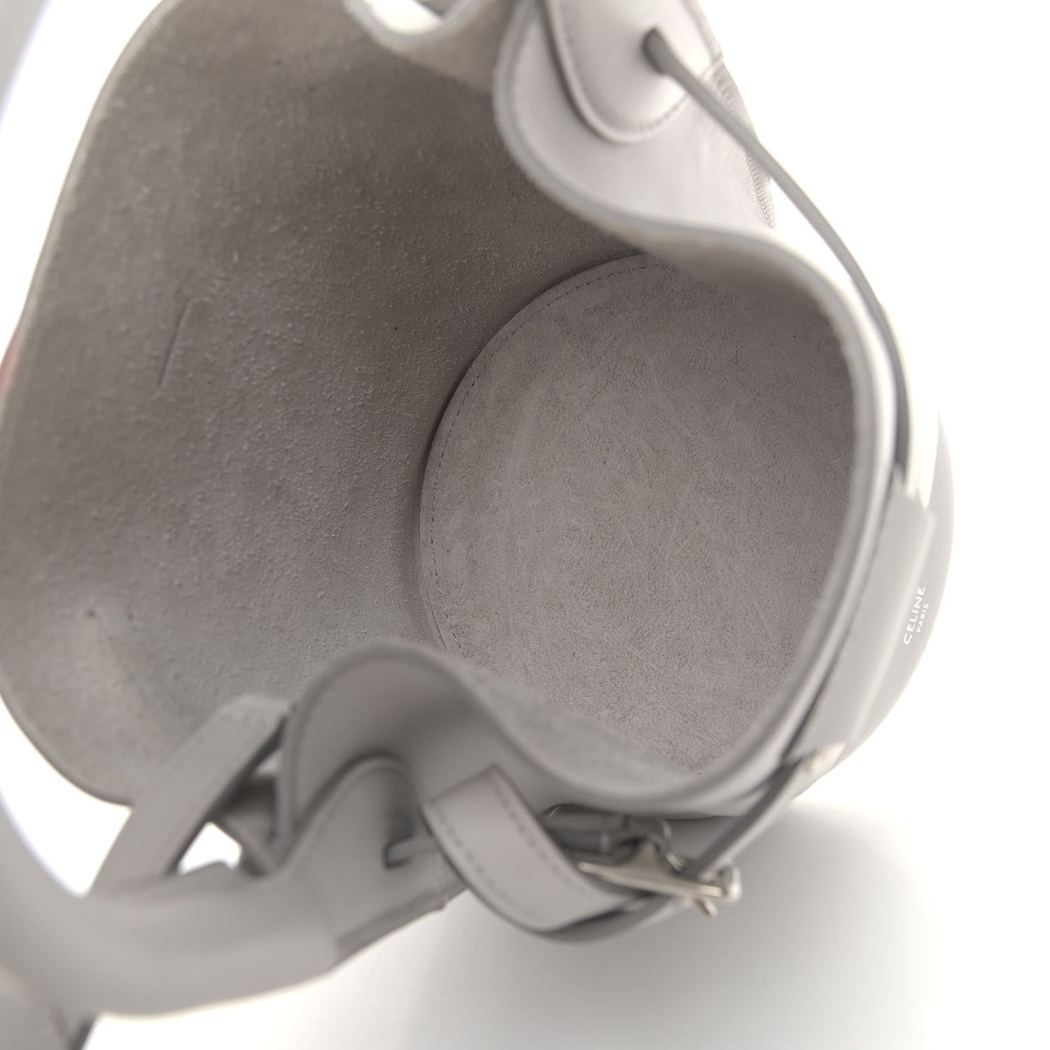 Celine Smooth Calfskin Nano Big Bag Bucket Light Grey 4 of 4
