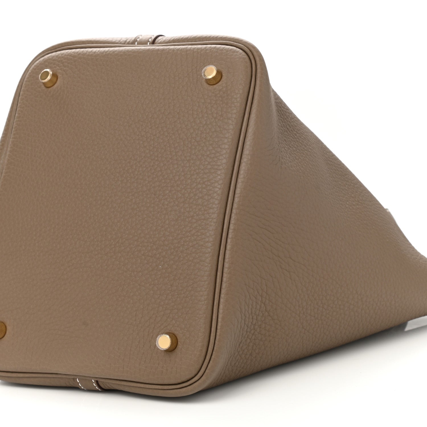Hermes Taurillon Clemence Picotin Lock 22 MM Etoupe 10 of 11