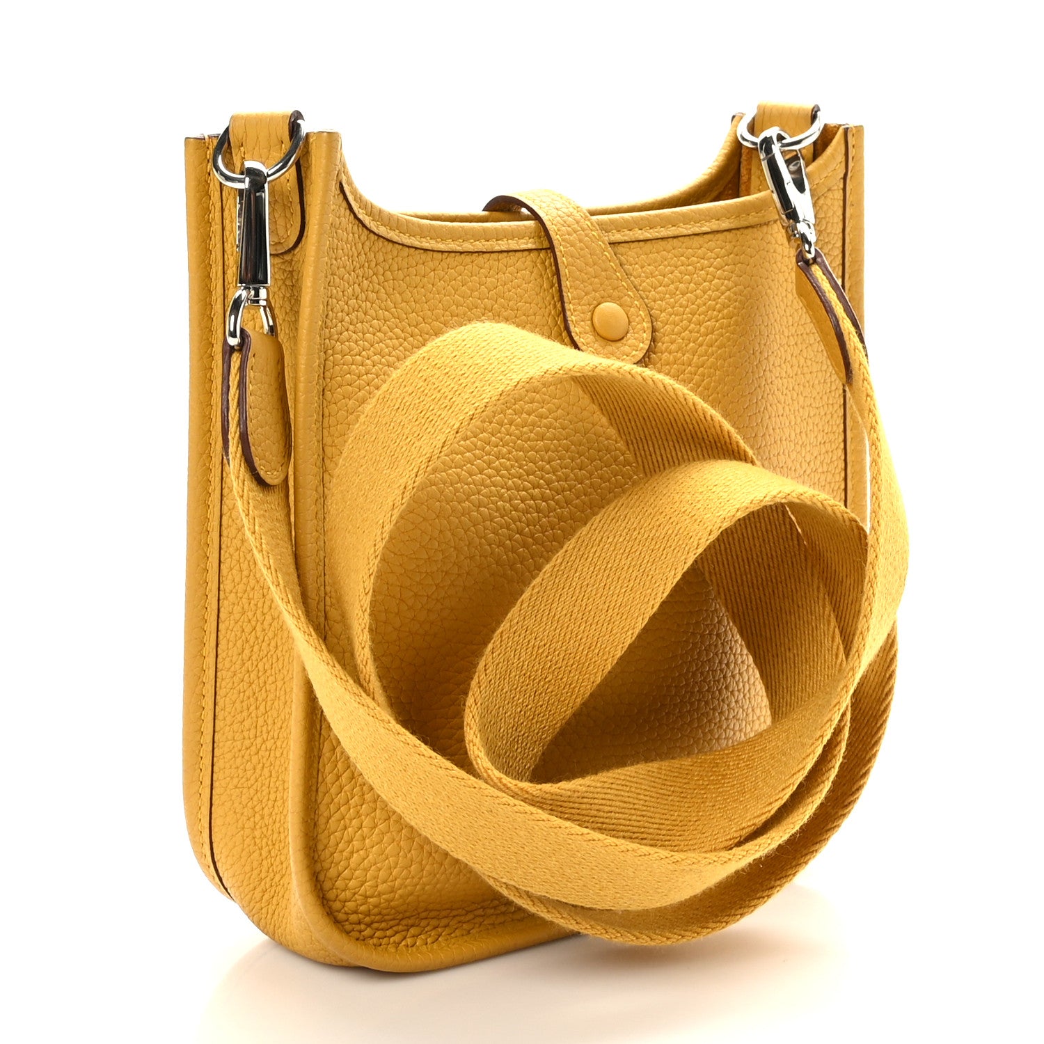Hermes Taurillon Clemence Evelyne TPM Jaune Ambre 3 of 9