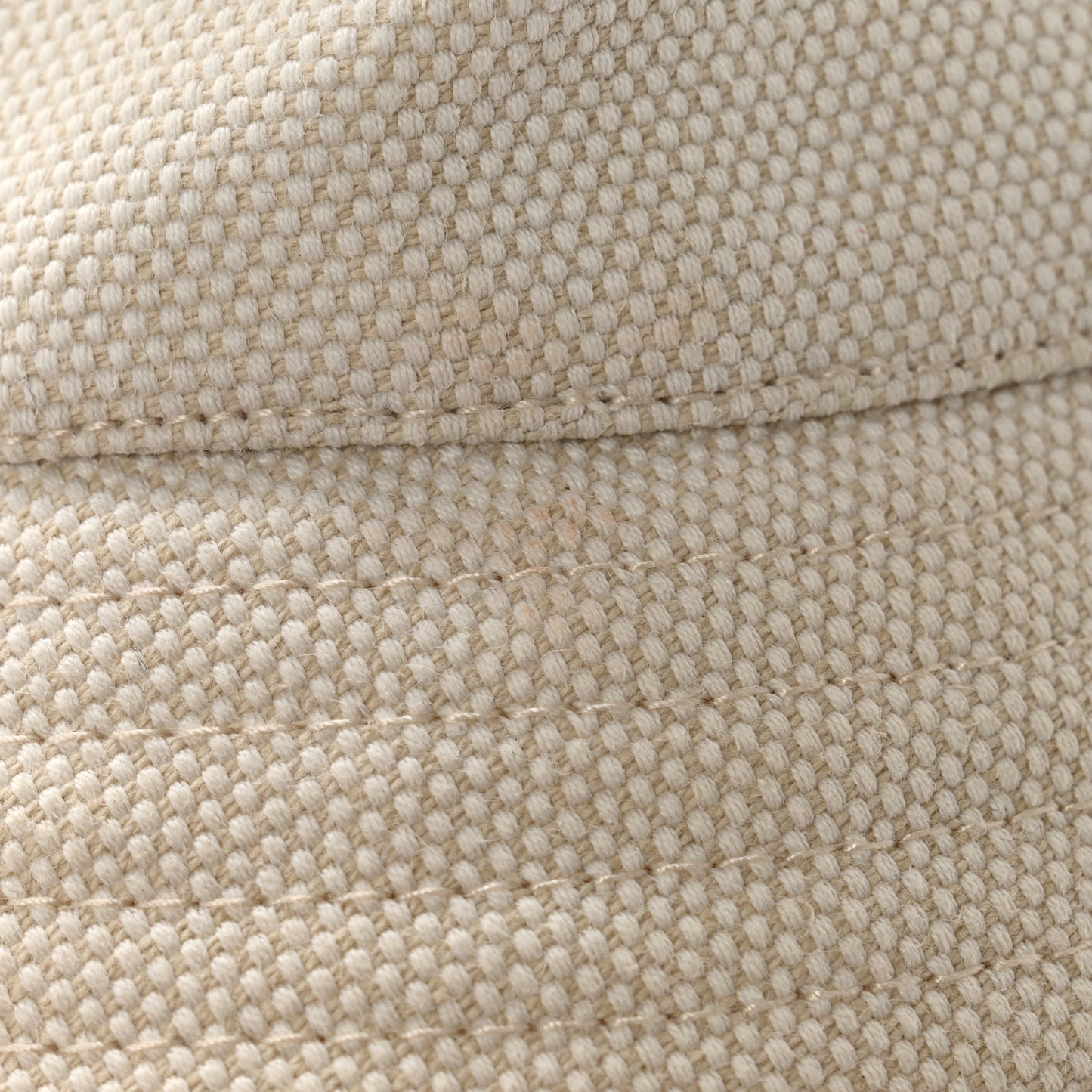 Canvas Logo Print Bucket Hat M Natural Tan