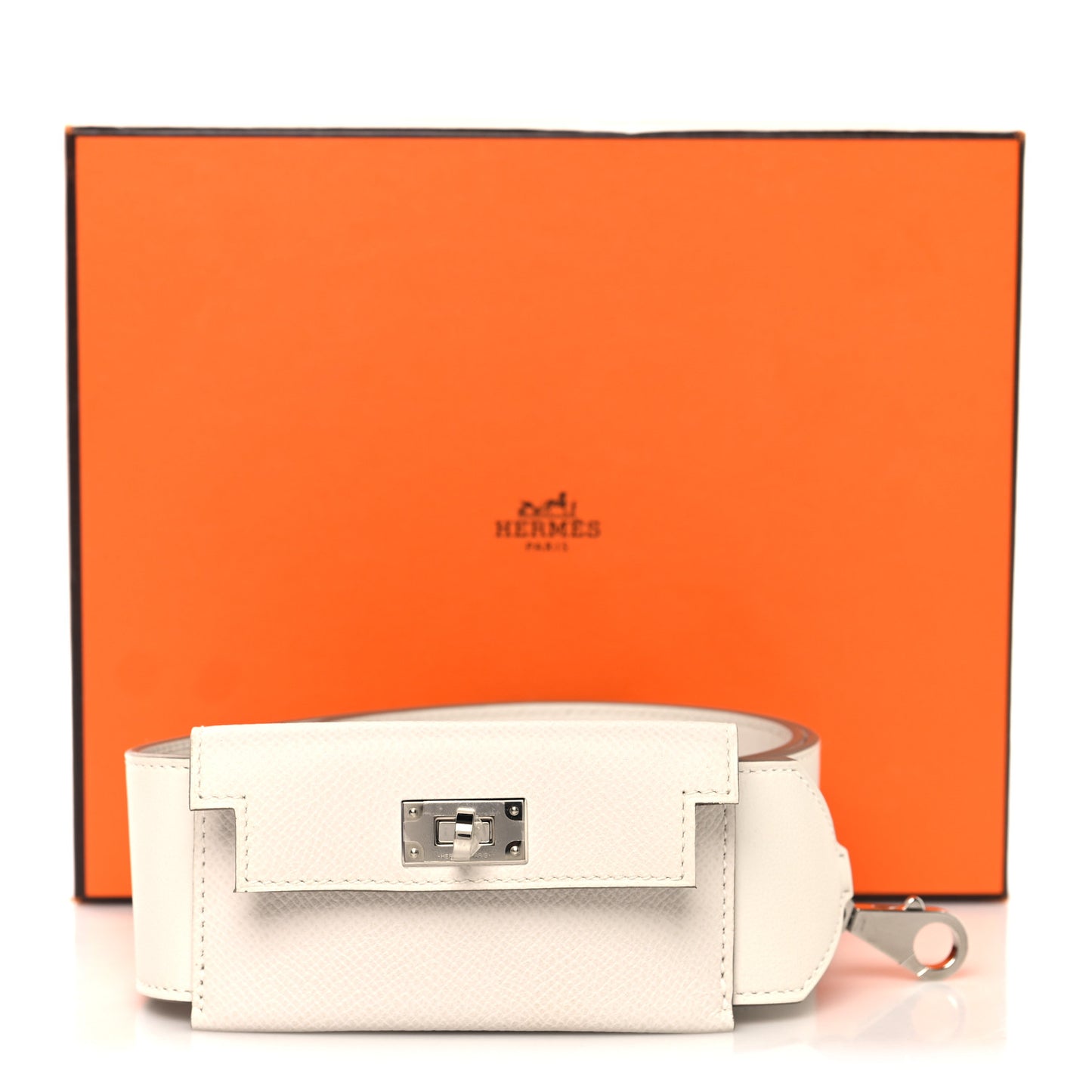 Swift Epsom Pocket Kelly Shoulder Strap Craie Mushroom