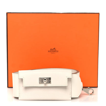 Hermes Swift Epsom Pocket Kelly Shoulder Strap Craie Mushroom 7 of 7