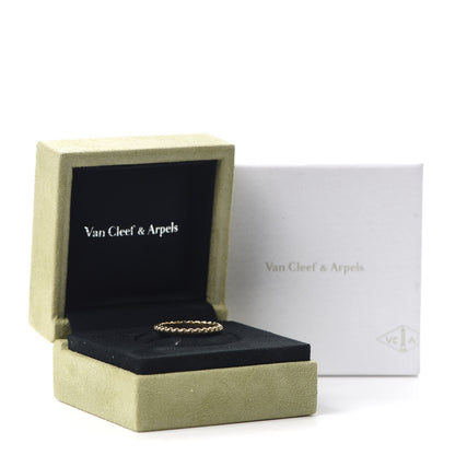 Van Cleef & Arpels 18K Yellow Gold Medium Perlee Ring 58 8.25 6 of 6
