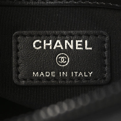 Chanel Aged Calfskin Chevron Quilted Reissue 2.55 Medium Cosmetic Case So Black 6 of 8