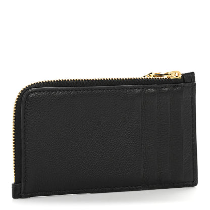 Christian Dior Supple Calfskin Cannage Caro Cosmos Zipped Card Holder Black 5 of 18