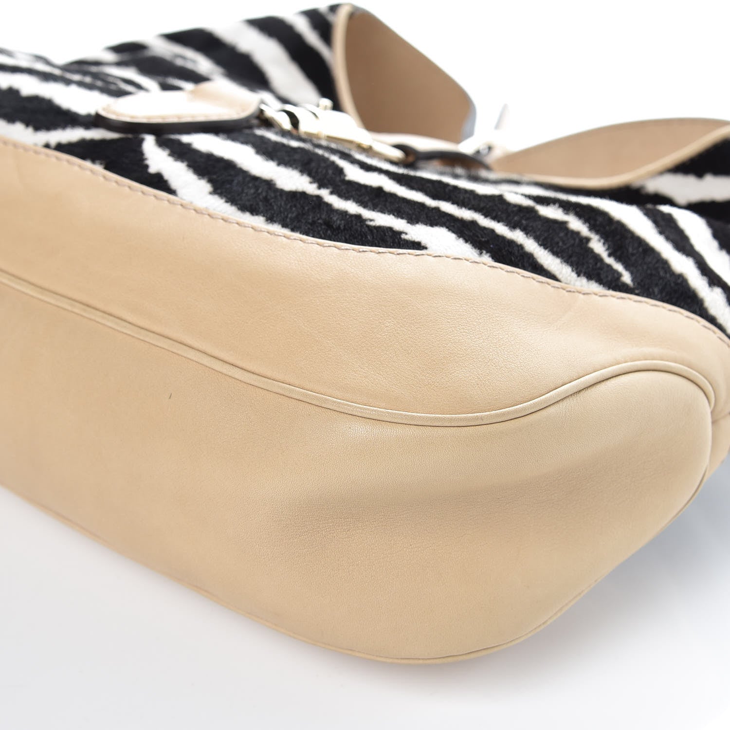 Gucci Pony Hair Zebra Print Medium Jackie Shoulder Bag 6 of 12