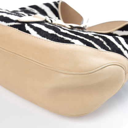 Gucci Pony Hair Zebra Print Medium Jackie Shoulder Bag 6 of 12