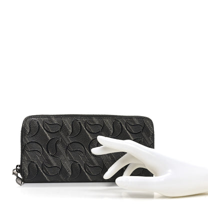 Christian Louboutin CL Canvas Zip Around Wallet Black 2 of 7