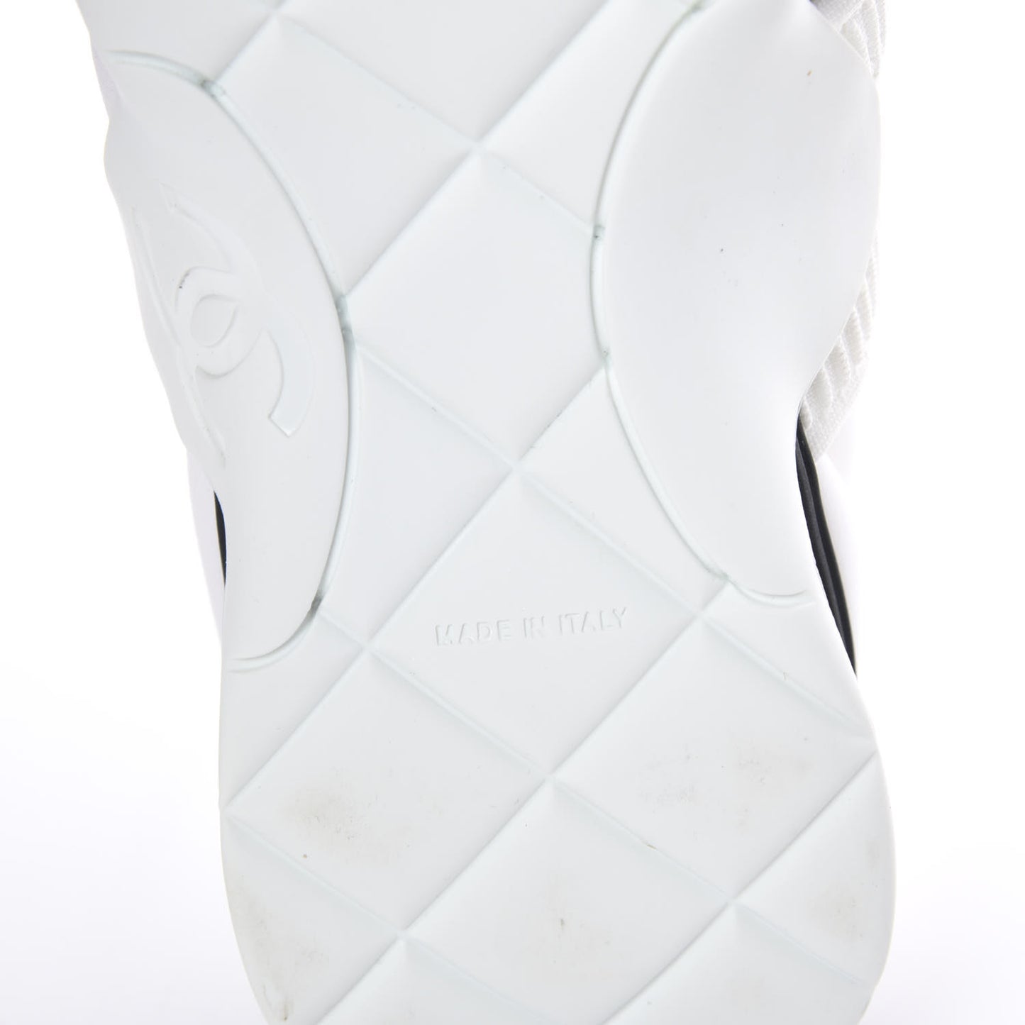 Stretch Fabric CC Sneakers 38 White