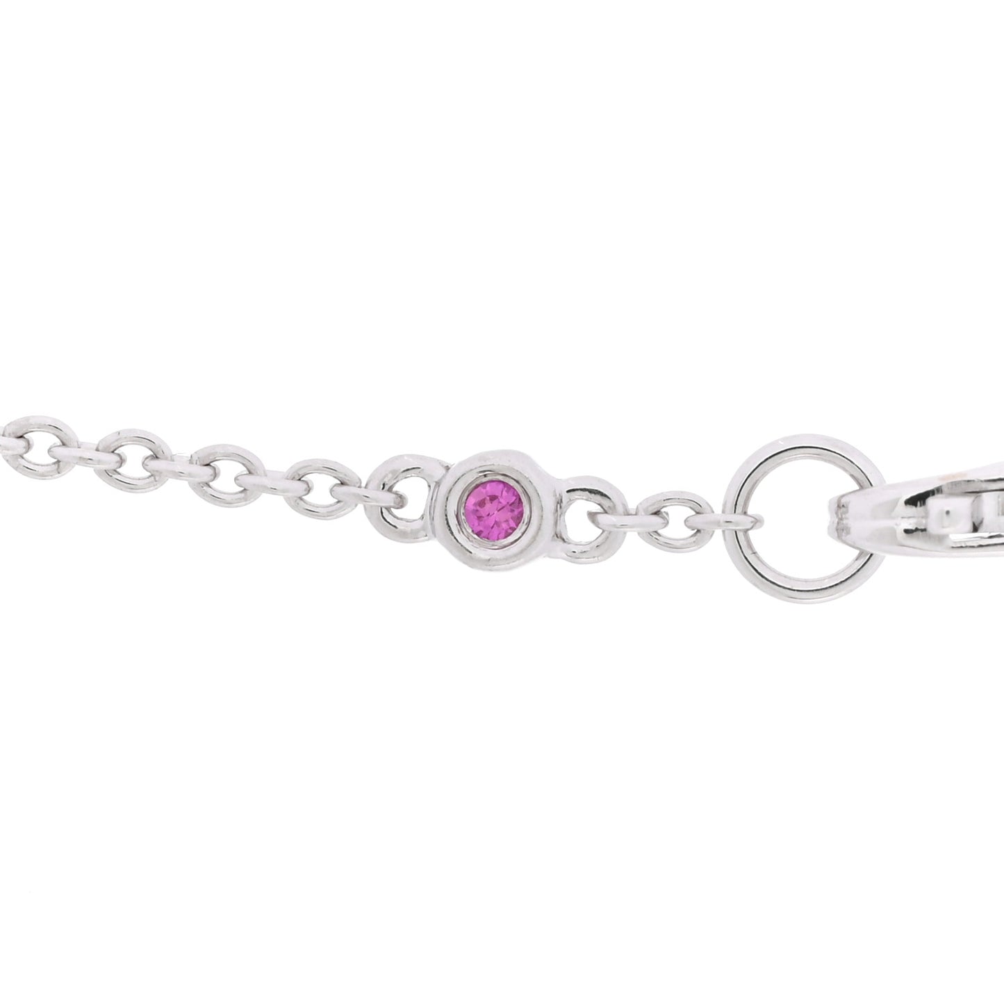 18K White Gold Diamond Butterfly Pendant Necklace