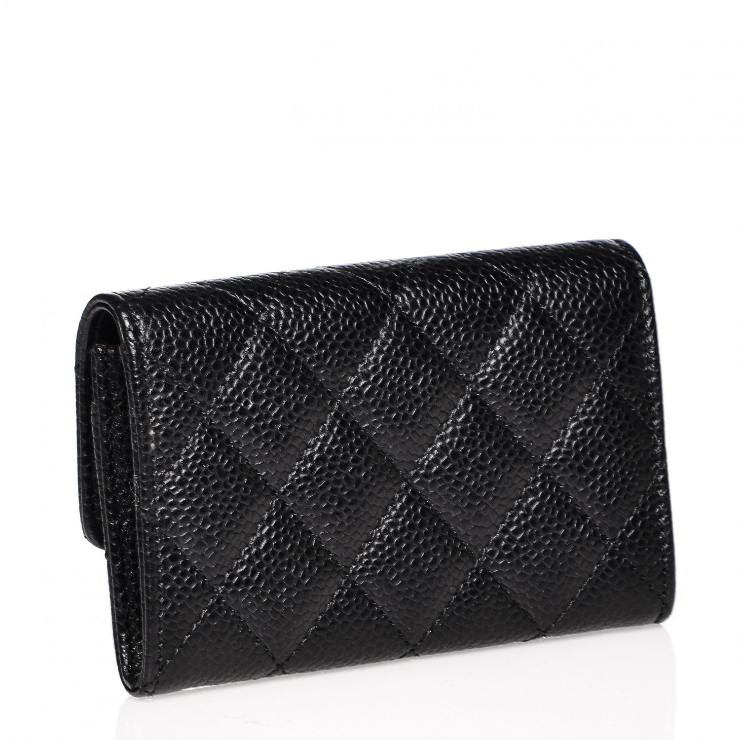 Chanel Caviar Quilted Flap Card Holder Black 3 of 8