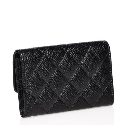 Chanel Caviar Quilted Flap Card Holder Black 3 of 8