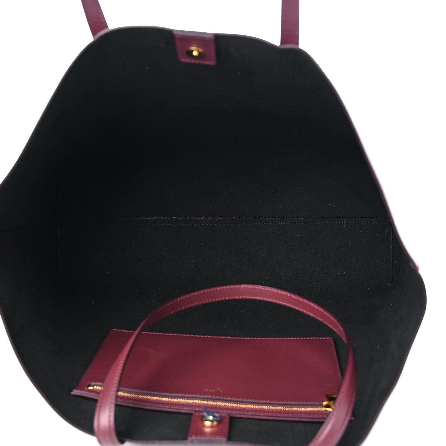 Tom Ford Saffiano Large T Tote Dark Red 5 of 10