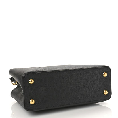 Louis Vuitton Taurillon Capucines PM Black 4 of 8