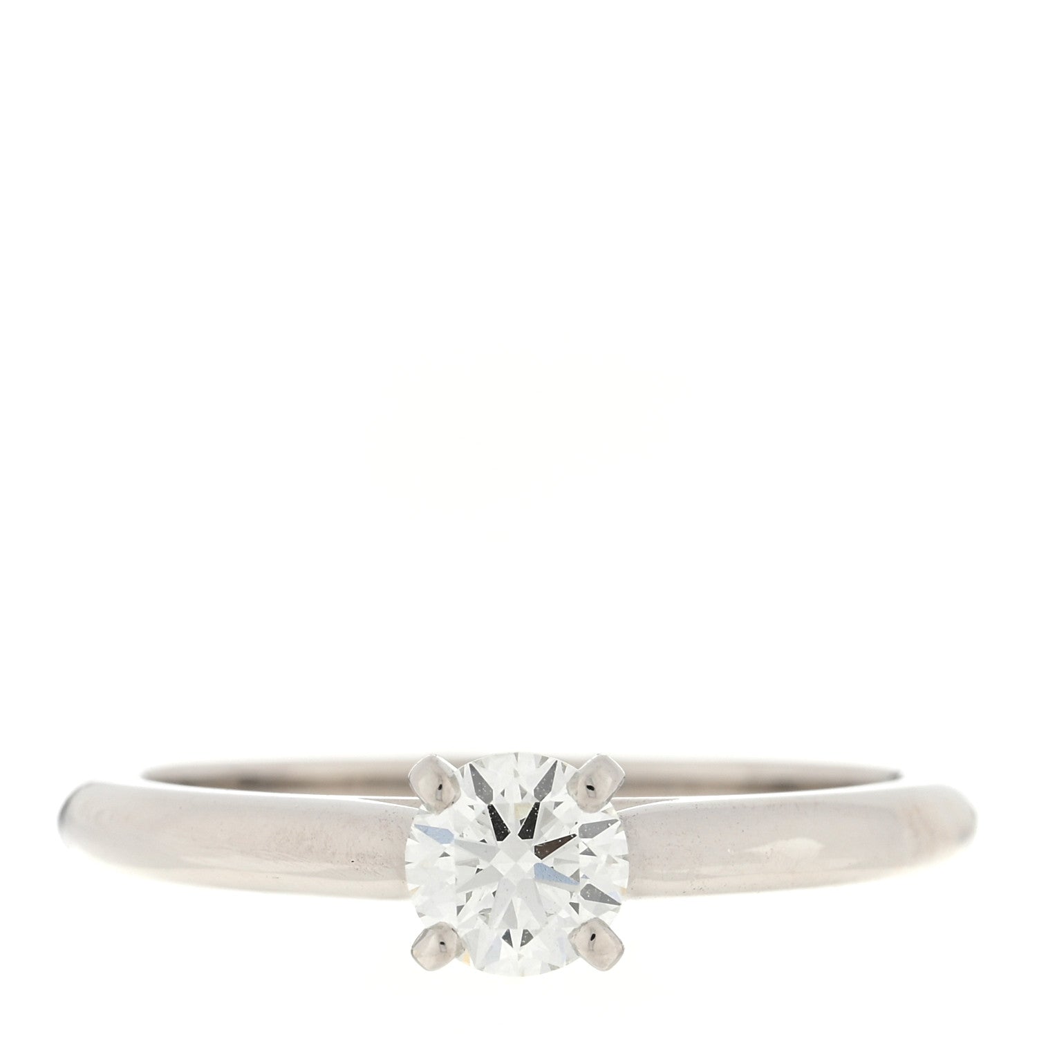 Cartier Platinum Diamond .40ct 1895 Solitaire Engagement Ring 52 6 1 of 5