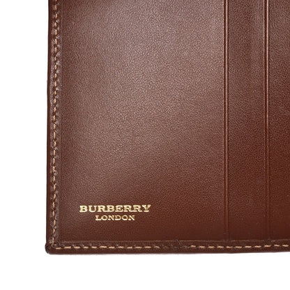 Burberry Haymarket Check Compact Wallet Brown 7 of 10