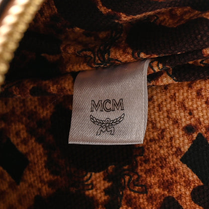 MCM Visetos Medium Stark Wristlet Pouch Cognac 6 of 13