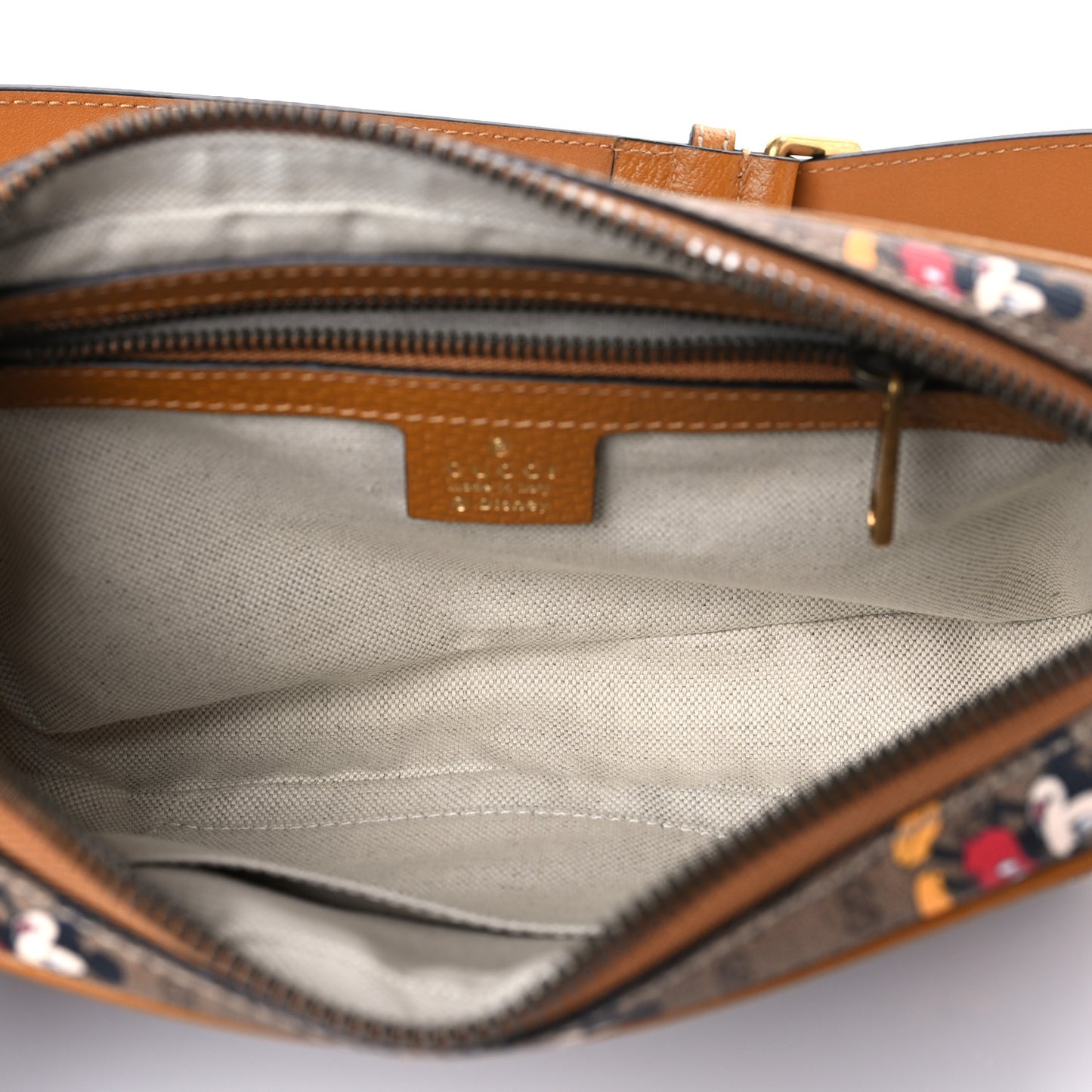 X DISNEY Mini Vintage GG Supreme Monogram Mickey Mouse Small Belt Bag 90 36 Beige Vintage Sun Oil