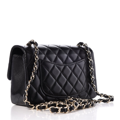 Chanel Lambskin Quilted Mini Rectangular Flap Black 3 of 8