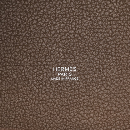 Hermes Taurillon Clemence Picotin Lock 22 MM Etoupe 6 of 11