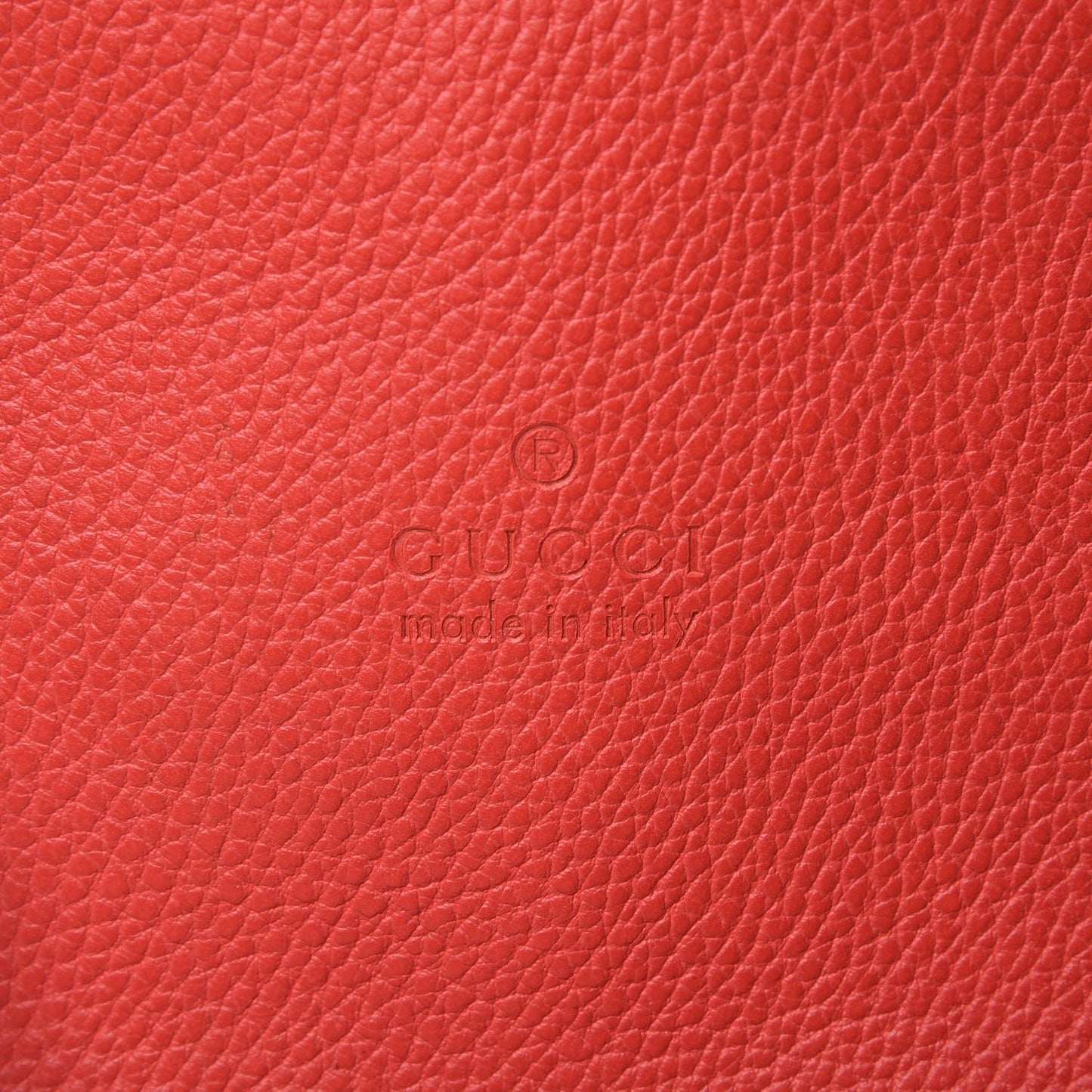 Dollar Calfskin Medium Dome Bag Sporting Red