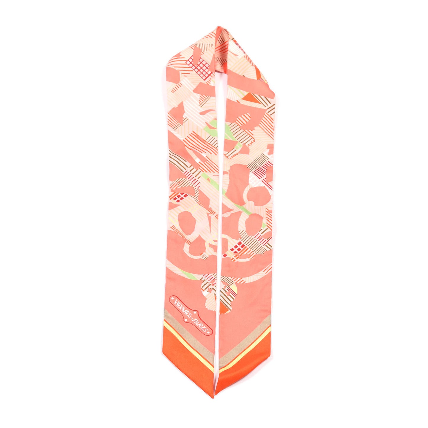 Silk Cavalcadour Morning Twilly Saumon Orange Vert