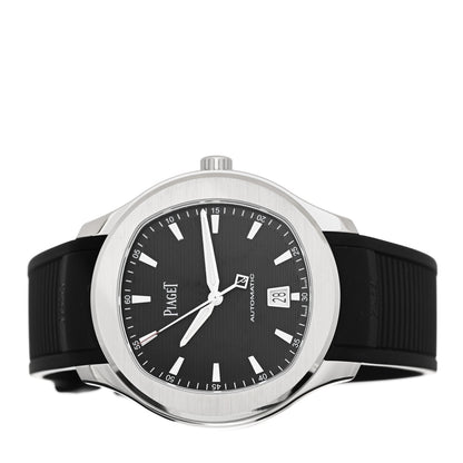 Piaget Stainless Steel Rubber 42mm Polo Date Automatic Watch Black 2 of 5