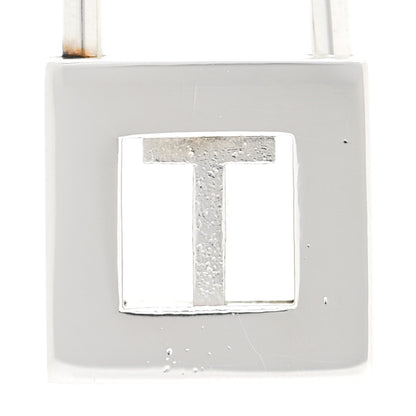 Tiffany Sterling Silver Letter T Lock Charm Pendant 4 of 4