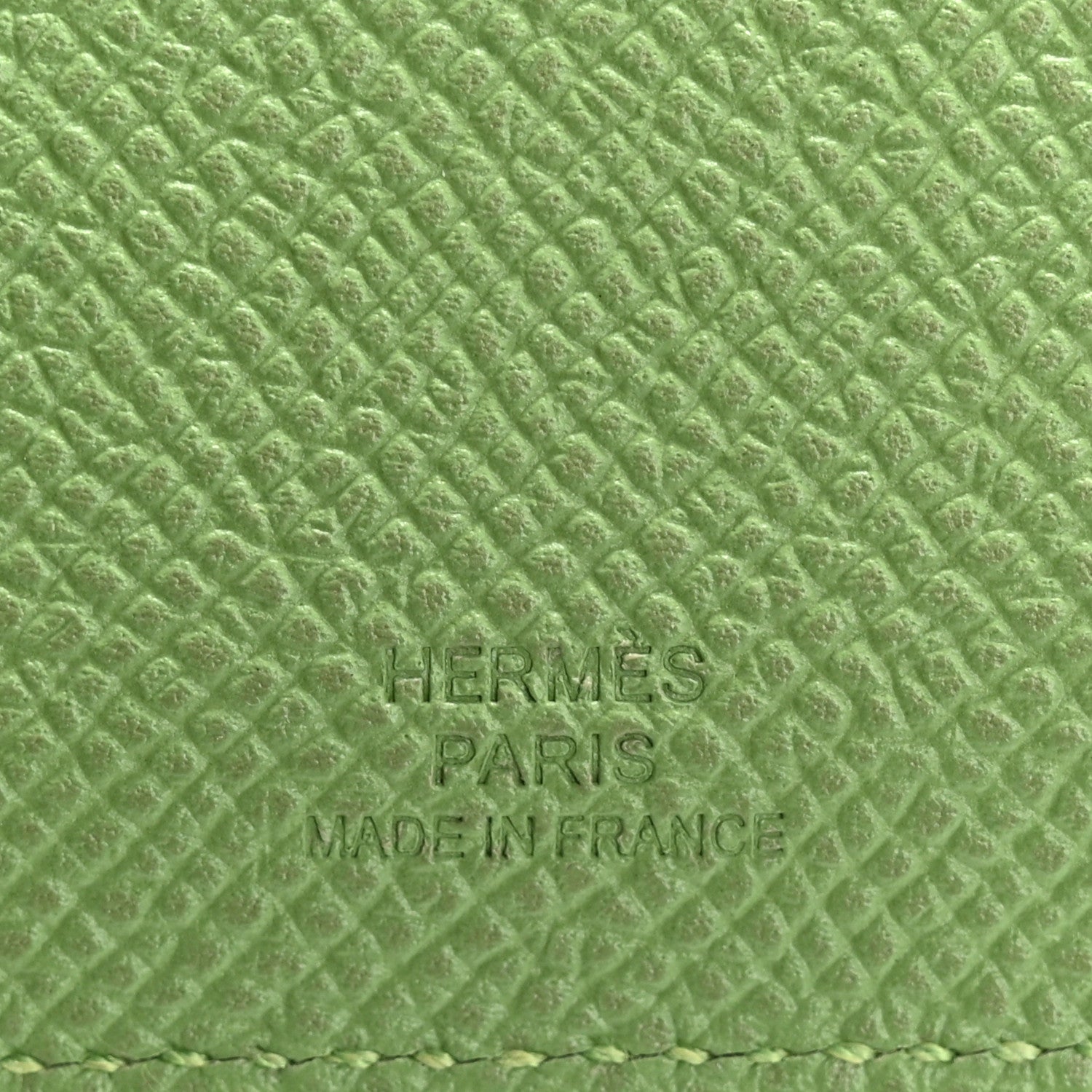 Hermes Epsom Tarmac Dot PM Passport Holder Vert Criquet Bleu Brume 6 of 10