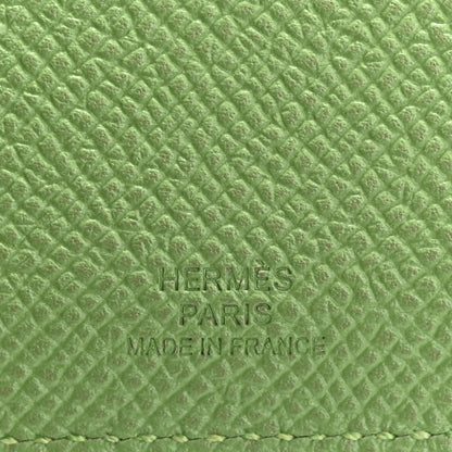 Hermes Epsom Tarmac Dot PM Passport Holder Vert Criquet Bleu Brume 6 of 10